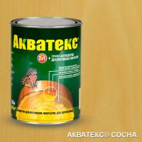 Покрытие защитно-декоративное для  древесины (Сосна) 0,8л "Акватекс"