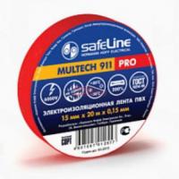 Изолента 15*20 красный 10/250  Safeline