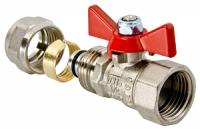 Кран шаровый  для металлопластиковой трубы 1/2*16" г/ц  Valtec VT342N1604  -  2/16