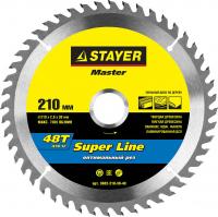 Диск пильный по дереву 210*32/30мм  48Т STAYER MASTER  "SUPER-Line"
