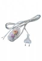 Шнур сетевой с диммером 1,5м+0,5м прозр. DM103-200W  FERON