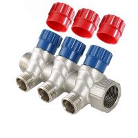 Коллектор 1*1/2 ш с рег.вент 3вых VALTEC - 28/1