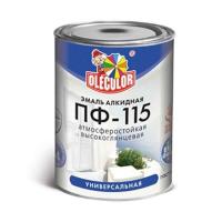 Эмаль ПФ-115, черный матовый 0,8кг Olecolor