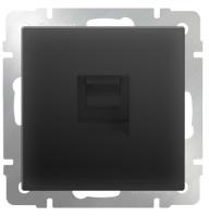 Розетка телефонная  RJ-11 WL-RJ-11 (черный матовый)  Werkel