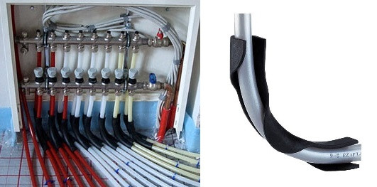 Фиксатор поворота  трубы для тёплого пола (пластик)  90 град,  16мм VALTEC 28/3